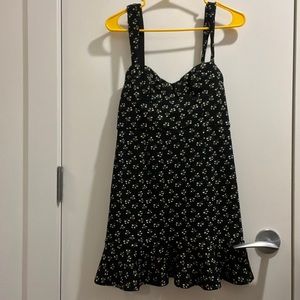 Free people floral mini bustier dress